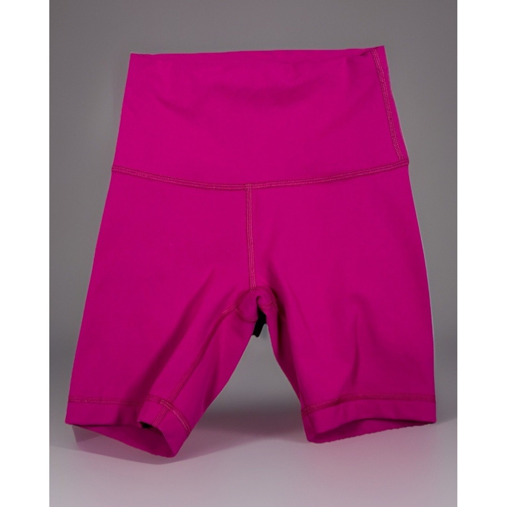 Lululemon Wunder Train High-Rise Short 6" Women Size 2 Ripened Raspberry-EUC